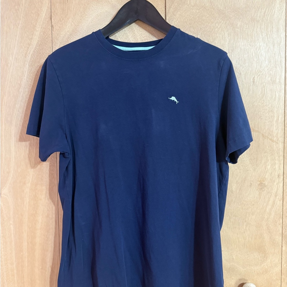 Tommy Bahama Blue Crew Neck Tees